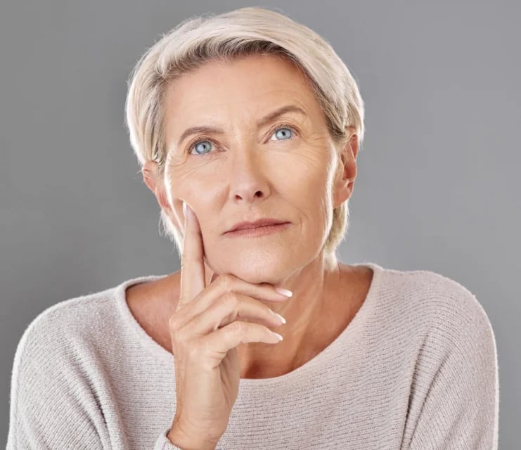 Woman considering an awake deep plane facelift in Palm Beach