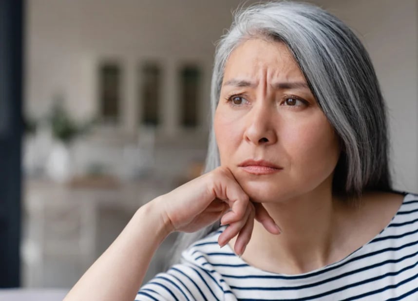 Patient weighing anesthesia options before deep plane facelift surgery