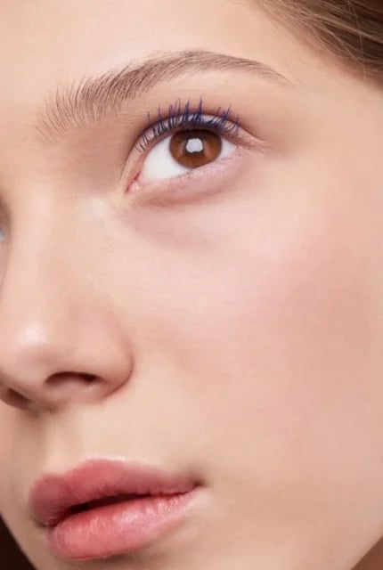 Close-up of the upper eyelid and under-eye area blepharoplasty treats